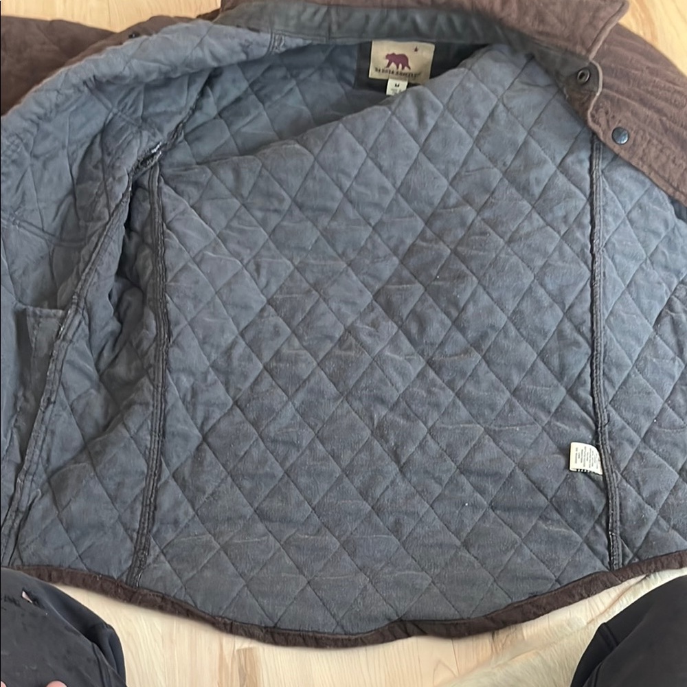Men's Brown Quilted Jacket - Picture 5 of 7